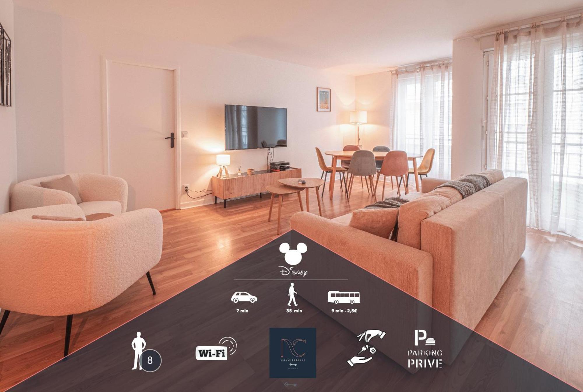 *Disneyland-Paris* 8Pers, Wifi, 2 Parkings Сери Екстериор снимка